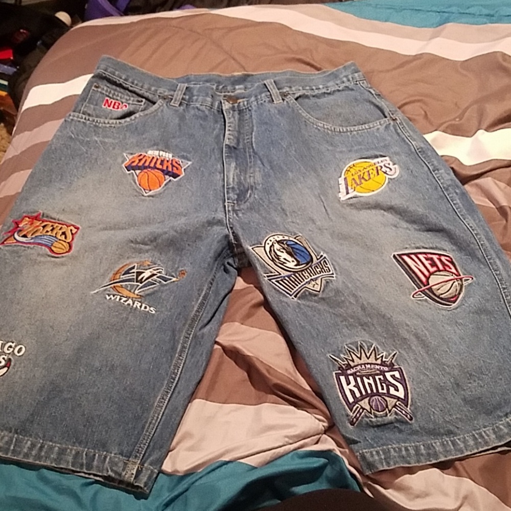 UNK NBA jean shorts